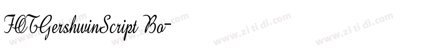 FOTGershwinScript Bo字体转换 FOTGershwinScript Bo字体转换